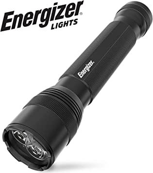 ENERGIZER LED Tactical Flashlight, IPX4 Water Resistant, Super Bright, Heavy Duty Metal Body, Built for Camping, Outdoors, Emergency, Batteries Included