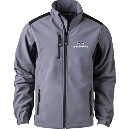 Dunbrooke Apparel NFL Seattle Seahawks Men's Softshell Jacket, X-Large, Graphite