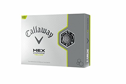 Callaway Hex Chrome Golf Ball, 12-Pack
