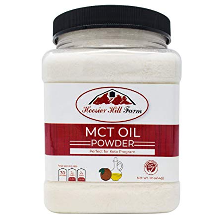 MCT Oil Powder, MCT Oil Powder: Unflavored Ketosis Supplement (Medium Chain Triglycerides, Coconuts) for Ketone Energy. Paleo Natural Non Dairy Ketogenic Keto Bulletproof Coffee