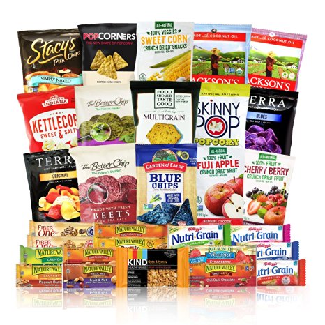 Natural Healthy Snacks Care Package 30 Count