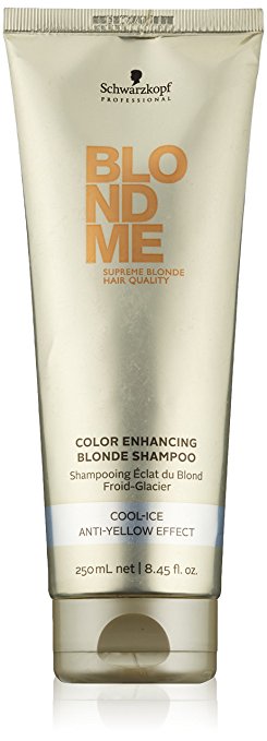 Schwarzkopf Blondme Color Enhancing Blonde Shampoo - Cool Ice (Anti-Yellow Effect) - 250ml/8.45oz