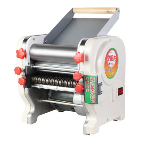 220V Electric Pasta Maker Stainless Steel Noodles Roller Machine for Home Restaurant Commercial - Width 180mm