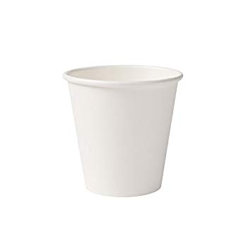 BIOZOYG Organic paper cups I disposable tableware drinking cups paper cups compostable and biodegradable cups I white, blank, environmentally friends coffee cups 50 pieces 150ml 6oz