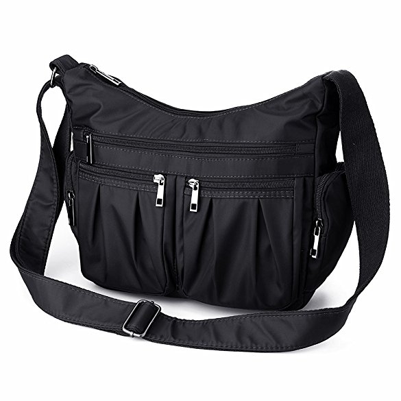 SSMY Shoulder Bags Messenger Handbags Multi Pocket Waterproof Nylon Crossbody Bags for Women