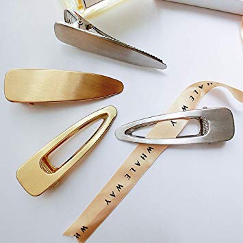 4 Pack Fashion Metal Alligator Hair Clips Duck Bill Clips for Women and Girls, Beautiful Gold and Silver Hair Barrettes Hair Pins for Thick Hair
