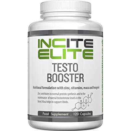 Testosterone Booster for Men - Increase Test Level - 120 Capsules - 100% MONEY BACK GUARANTEE - UK Manufactured with these Strong Capsules - Fuel your Extreme Muscle Growth , Boost Strength & Performance with Incite Elite’s Natural Ingredients like, Fenugreek – Maca and D Aspartic acid & Supports Healthy Libido - Easy Swallow Capsules with these Boosters You will see the Difference or Your Money back