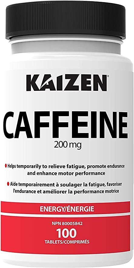 Kaizen Caffeine 100 Count 200mg - Packaging May Vary