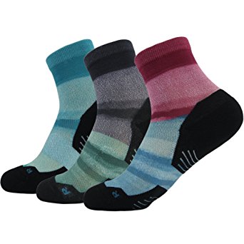 HUSO Unisex Digital Printed Athletic Quarter Running Socks 1,2,3,4,6,8,11 pairs