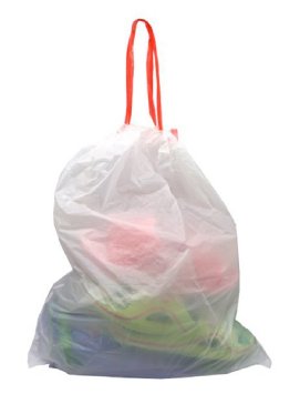 Besli 4 Gallons DrawString Strong Trash Bag Garbage Bag,100 Bags