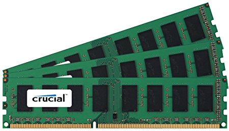 Crucial CT3KIT25664BA1067 6GB 2GBx3 240-pin PC3-8500 DIMM DDR3 3-Channel Memory KIT