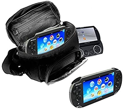 Orzly® - GAME & CONSOLE TRAVEL BAG for Sony PSP Consoles  (GO/VITA/1000/2000/3000) Has Special Compartments for Games & Accessories.  Bag includes
