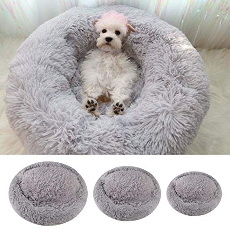 SharpointHome Warm Dog Bed Round Pet Lounger Cushion for Small Medium Large Dogs & Cat Winter Dog Kennel Puppy Mat Pet Bed