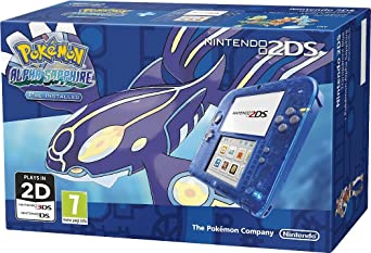 Nintendo Handheld Console 2DS -  Transparent Blue with Pokemon Alpha Sapphire