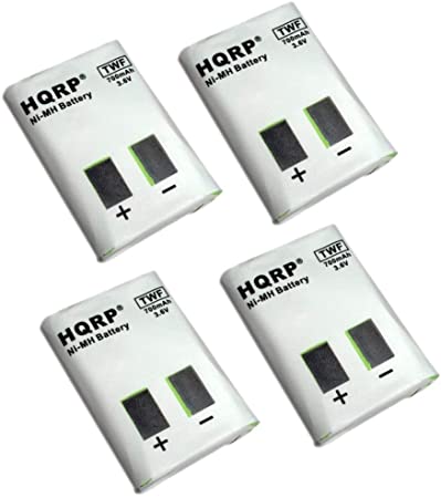 HQRP Four Batteries compatible with Motorola 53617 MH230 MH230R MH230TPR MB140 MB140R KEBT-086-A KEBT-086-B KEBT-086-C KEBT-086-D FV300 FV300R FV700 FV700R FV750 SX500 SX500R SX600 SX800 SX800R SX900