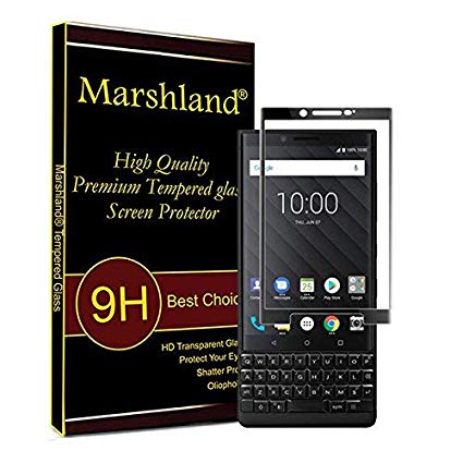 Marshland Tempered Glass for BlackBerry KEY2 (Black)