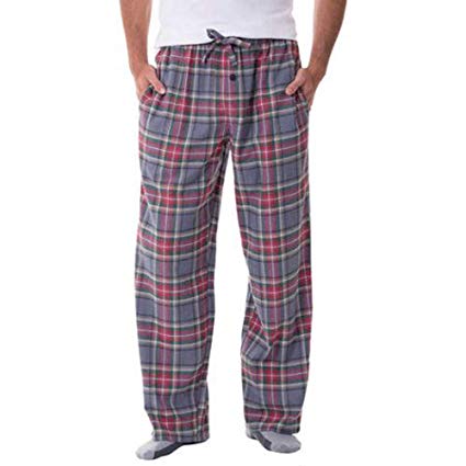 Fruit of the Loom Men's Yarn-dye Woven Flannel Pajama Pant