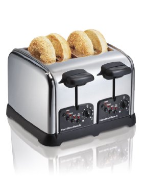 Hamilton Beach Classic Chrome 4 Slice Toaster