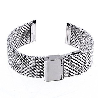 Ritche 22mm Mesh Stainless Steel Bracelet Wrist Watch Band Strap for Lg G Watch W100 W110 Urbane W150