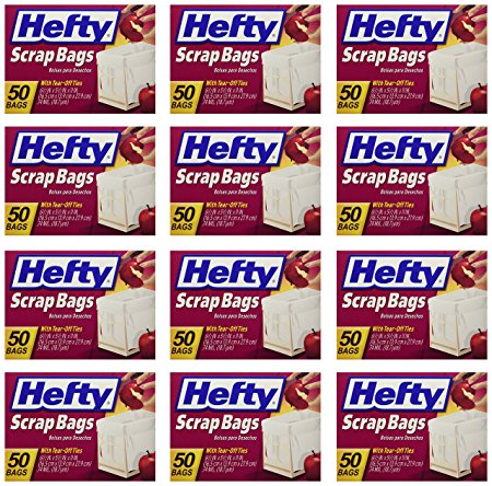 Hefty Scrap Bags w/ Tear-Off Ties (12 Pack)