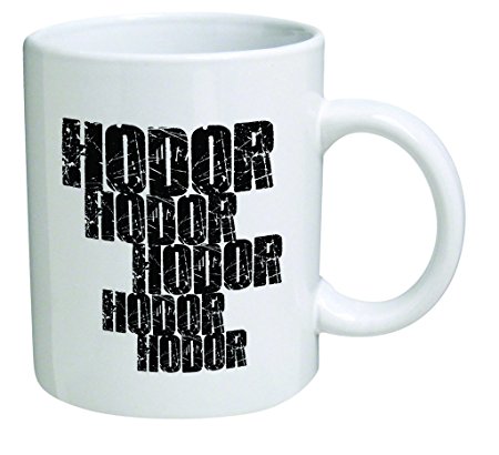 Funny Mug - Hodor, Hodor, Hodor, Hodor, Hodor - 11 OZ Coffee Mugs - Inspirational gifts and sarcasm - By A Mug To Keep TM
