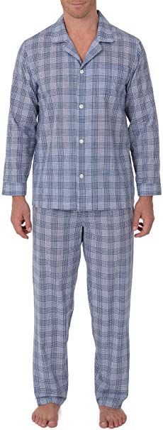 Geoffrey Beene Men's Broadcloth Long Sleeve Pajama Set