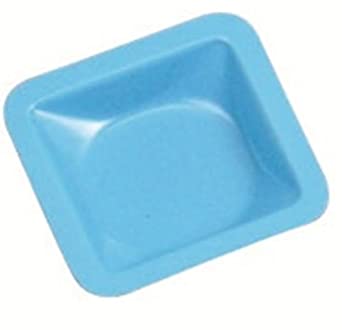 Heathrow Scientific HD1421A Polystyrene Small Standard Weighing Boat, 46mm Length X 46mm Width X 8mm Depth, Blue (Pack of 500)