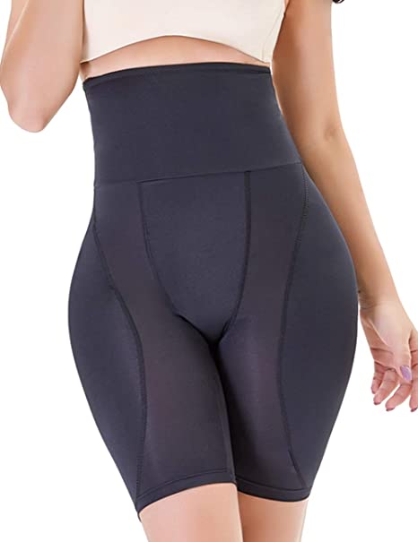 RIBIKA Women's High Waist Tummy Control Panties Padded Hip Enhancer Thigh Slimmer Underwear