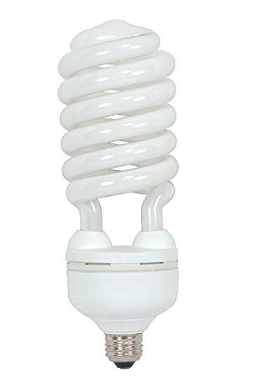 Satco S7339 55 Watt (250 Watt) 3700 Lumens Hi-Pro Spiral CFL Daylight White 5000K Medium Base 120 Volt Light Bulb