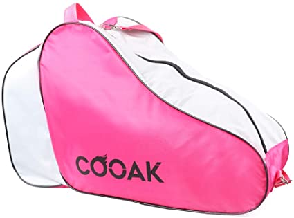 COOAK Roller Skate Bag for Kids and Adults，Sports Backpack to Carry Roller Blades for Women Outdoor, Inline Skate Bag Mesh Cloth with Adjustable Shoulder Strap for Home School Travel