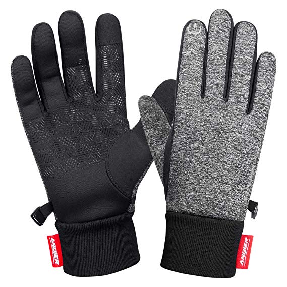 LANYI Winter Gloves Touchscreen Windproof Thermal Liner Gloves Running Outdoor Cycling Driving Thin Gloves for Men Women