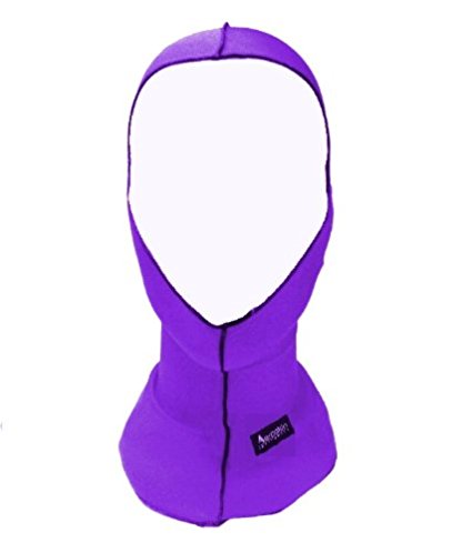 Aeroskin Nylon Spandex Solid Hood, Purple