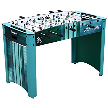 Harvil Striker 4 Foot Foosball Table for Kids and Adults with Free Balls, Scorers, and Accessories