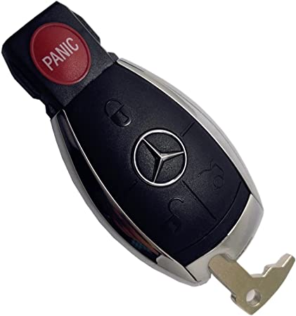 Replacement Keyless Remote Fob Key Shell Case Replacement Fit for Mercedes Benz W203 W210 W211 AMG W204 C E S CLS CLK CLA SLK Classe IYZ3312 No Chip (Empty case)