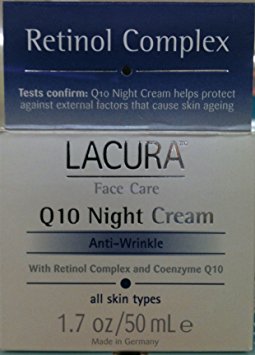 LaCura Q10 NIGHT FACE CREAM Anti-Wrinkle 1.7 oz. by Chom