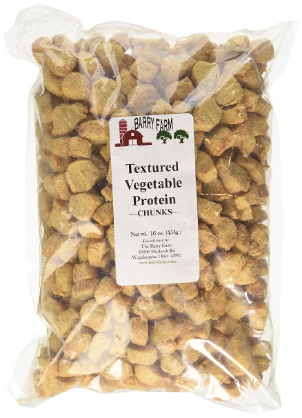 Textured Vegetable Protein Chunks, 1 lb.