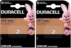 2 x Duracell 371/370 SR920 avec oxyde d'argent (2 ampoules de 1 batterie) 2 piles