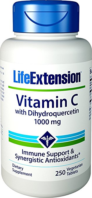 Life Extension Vitamin C with Dihydroquercetin (1,000mg, 250 Vegetarian Tablets)