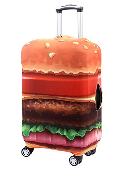 Washable Travel Luggage Cover Myosotis510 Funny Cartoon Suitcase Protector Fits 18-32 Inch Luggage