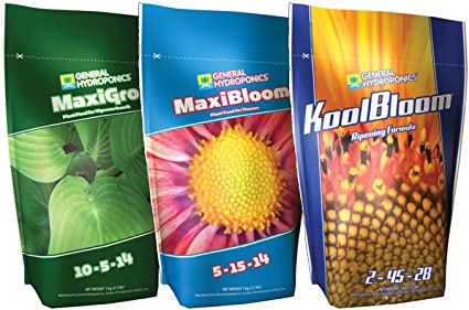 General Hydroponics GLCMBX0008 Maxigro, Maxibloom, Koolbloom Combo, 2.2 Lb Fertilizer