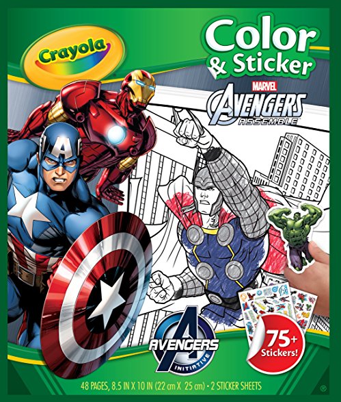 Crayola Avengers Color 'n Sticker Books