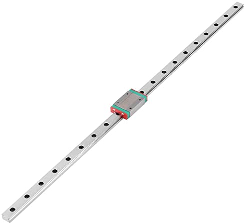 MGN12H Mini Linear Rail Guide, 250/300/ 400/500/ 550mm Linear Sliding Gide with MGN12H Carriage Block for DIY 3D Printer and CNC Machine (500mm)