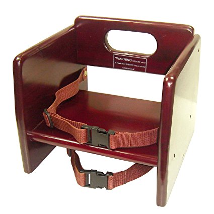 Winco CHB-703 Wooden Booster Seat, Mahogony