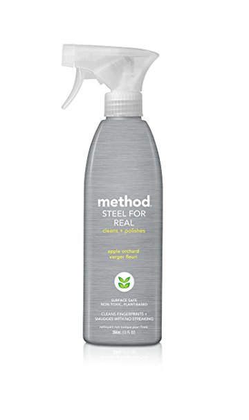 Method Stainless Steel Cleaner, Apple Orchard, 12 Ounce