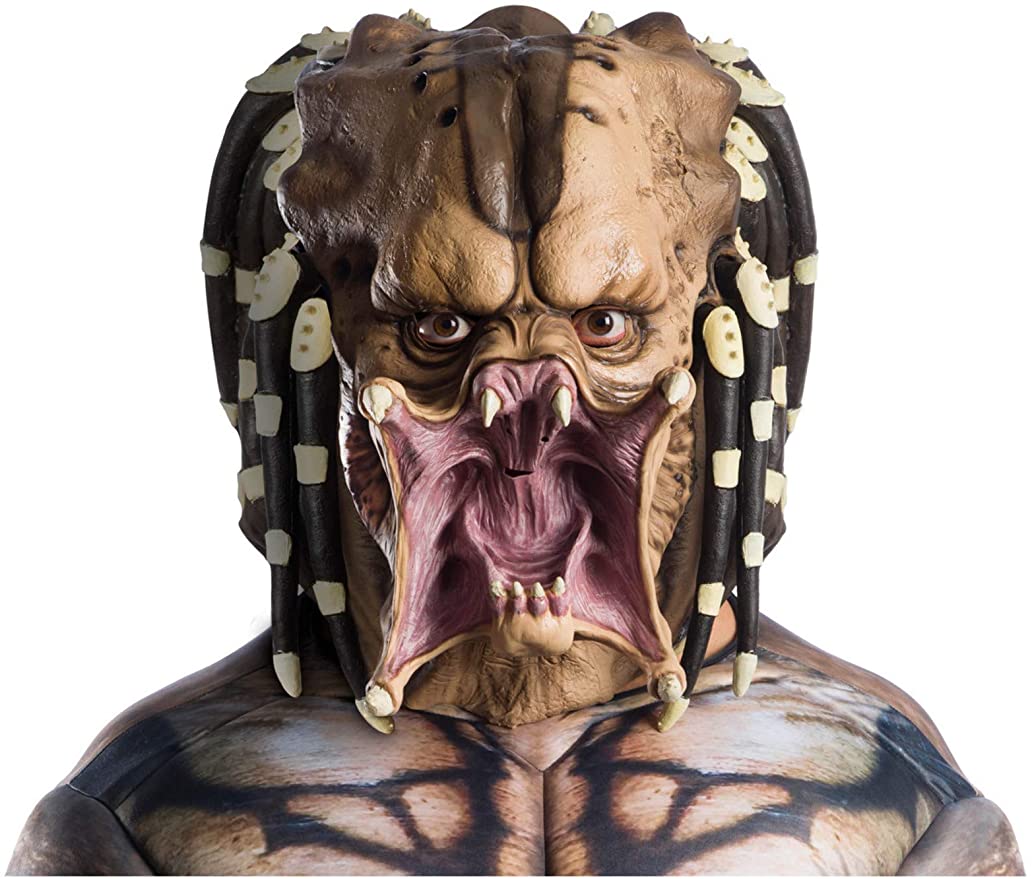 Rubie's Men's Predator Overhead Latex Mask, as Shown, One Size