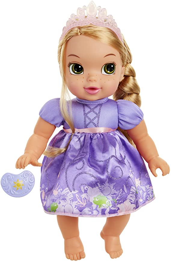 Disney Princess Deluxe Baby Rapunzel Doll with Pacifier Baby Doll Toy