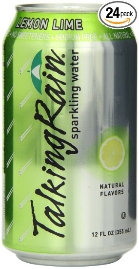 TalkingRain Sparkling Water, Lemon Lime, 12-Ounce Cans (Pack of 24)