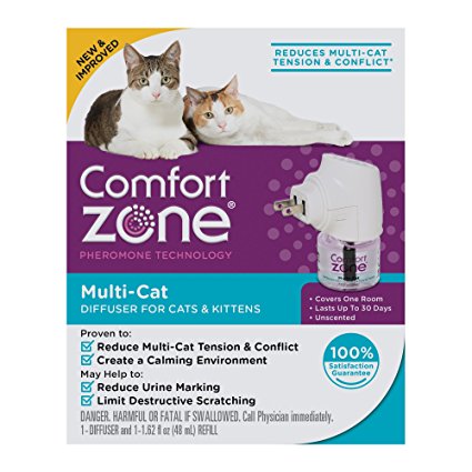 Comfort Zone MultiCat Diffuser for Cats Kittens (1Pack)