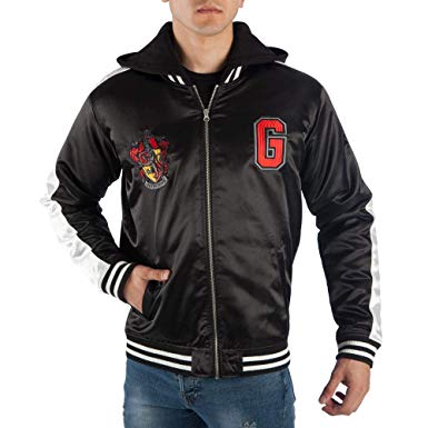 Harry Potter Gryffindor Satin Zip-up Hoodie Jacket