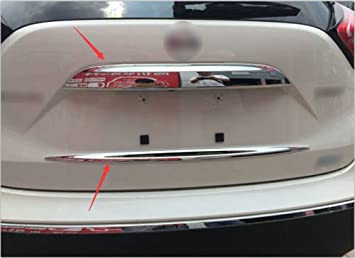 2pcs Chrome Rear Upper   Bottom Door Trunk Lid Cover Trim Cover Molding Trim Molding Cover Molding Trim Molding Strip Decorative Emblems for Nissan Murano 2015 2016 2017 2018 2019 2020 2021 2022 2023